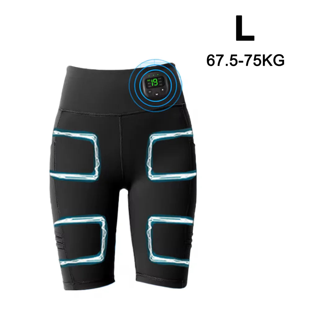 Intelligent Yoga Shorts EMS Micro Current Massage Stimulates Buttocks Muscles Lifts Buttocks And Shapes Training Pants USB