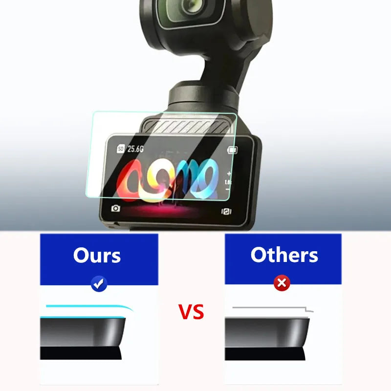 9H HD Tempered Glass for DJI OSMO Pocket 3 4 Screen Protector For DJI Pocket 4 3 Gimbal Camera Lens Protect Glass Accessories