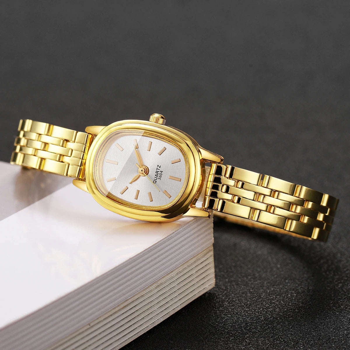 Elegant Oval Dial Women Quartz Watch Fashion Ladies Wristwatches Reloj Mujer Girls Clock Gift(Without Box)