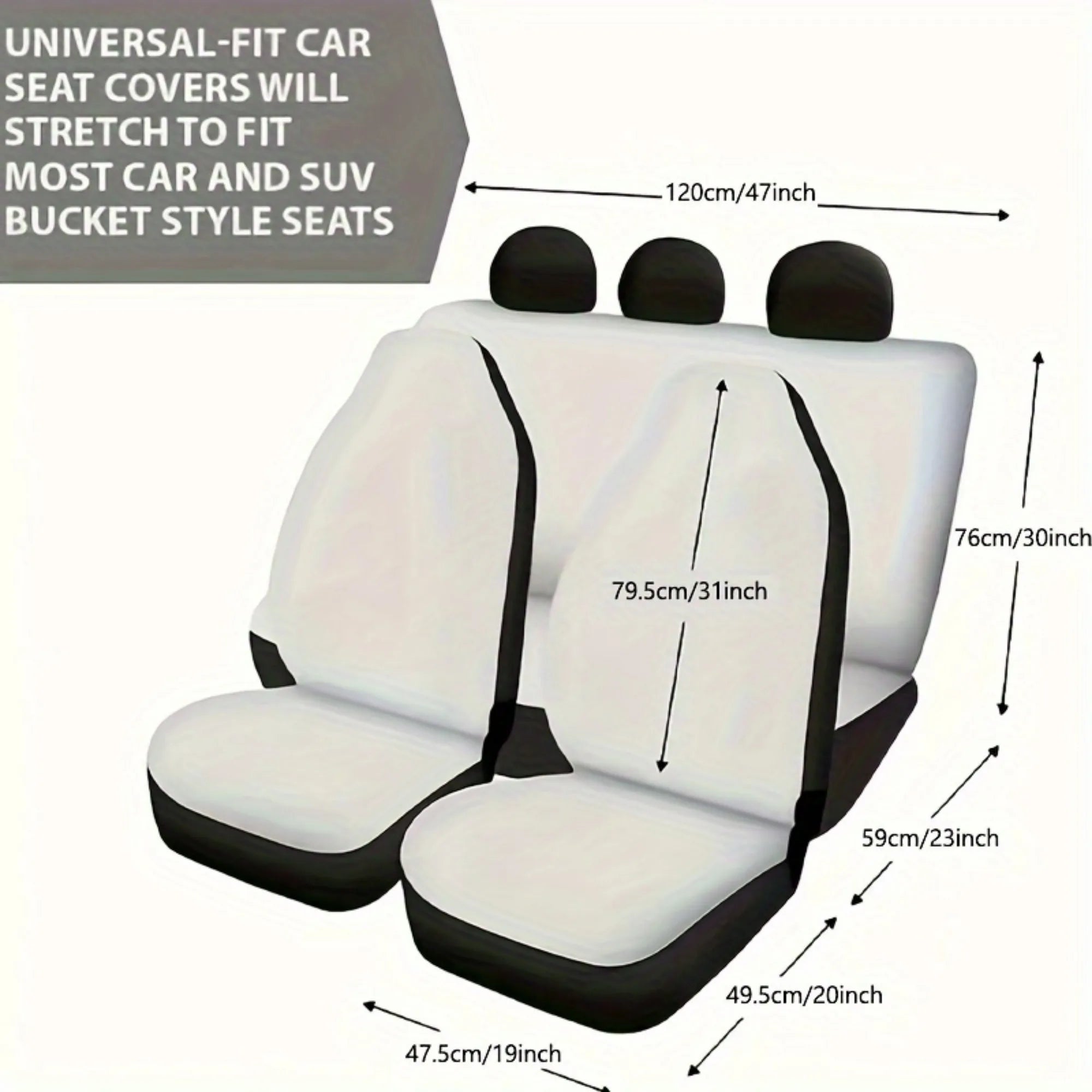 41pcs General Motors Interior Additions Set Including Seat Covers, Steering Wheel Cover, Seat Belt Cover, Car Floor Mats, Easy to Install, Durable, All-Season Protection