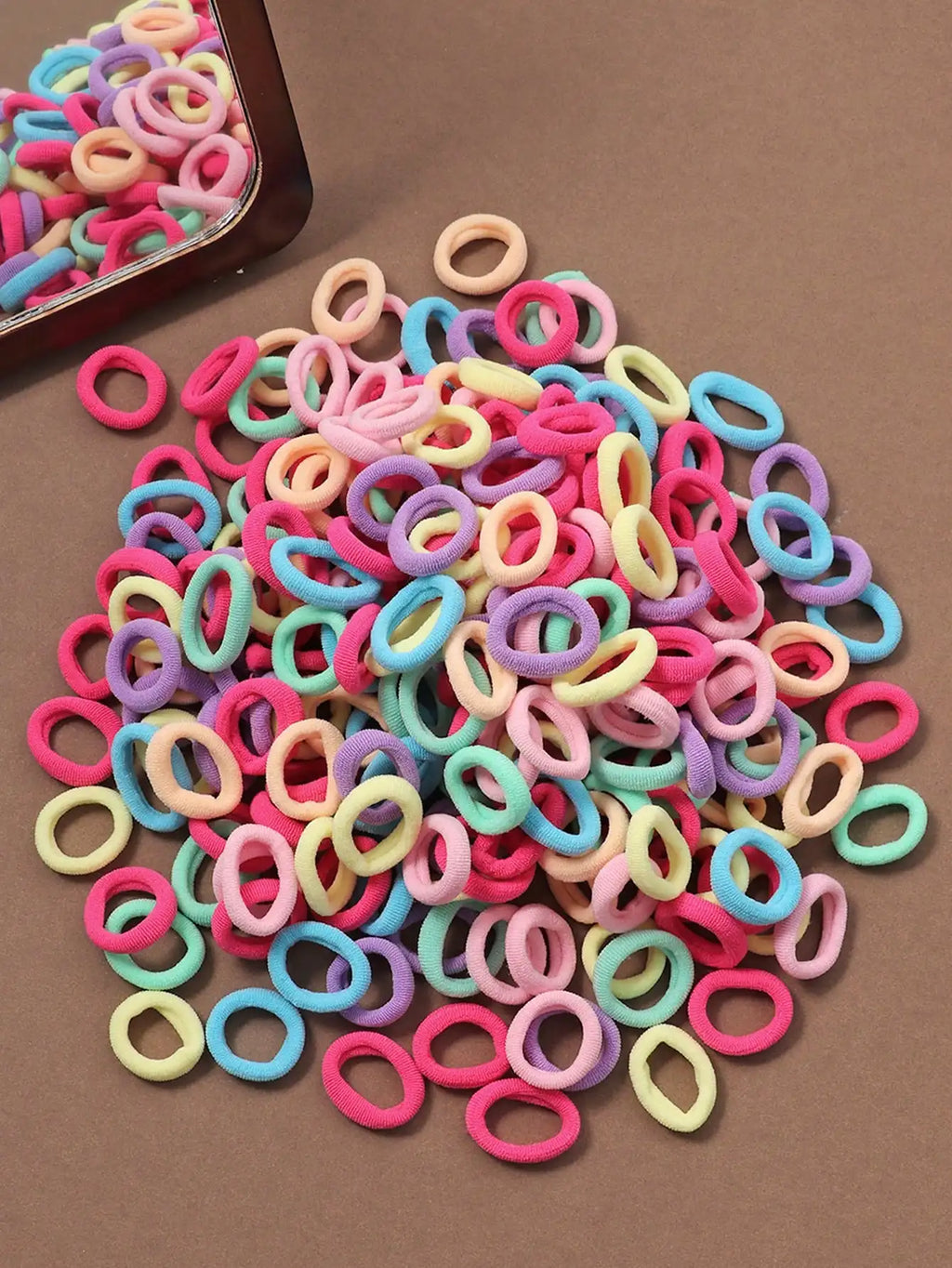 100/200/300/500pcs  Y2K Solid Hair Ties For Daily Use For Women Hairstyles Casual,Woman Head Accessories, Woman Hair Accessories