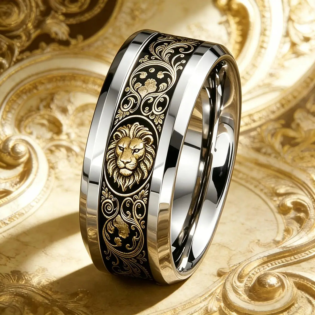 Cool Domineering Auspicious Cloud Dragon Ring Retro Punk Stainless Steel Dragon Rings for Men Rock Biker Jewelry Anillos Hombre