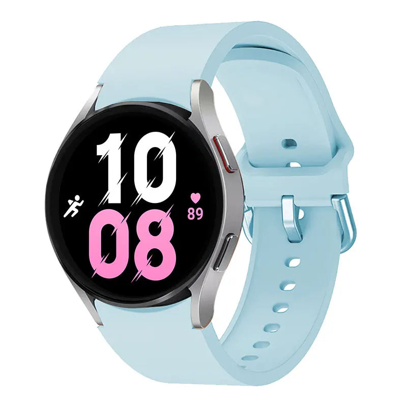 official Silicone Strap For Samsung Galaxy Watch 5 4 44mm 40mm/4Classic 46 42mm Wrist 20mm Bracelet Galaxy Watch 5 Pro 45mm Band