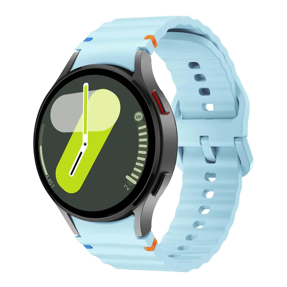 Original Sport Straps for Samsung Galaxy watch 4/5 Pro/6/7/6 classic 44mm 40mm 45 Silicone bracelet correa Galaxy watch 7 Band