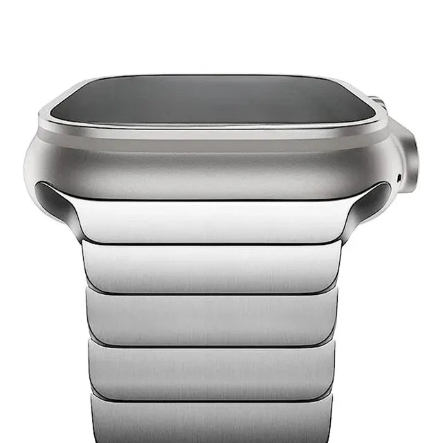 Luxury Stainless Steel Strap For Apple Watch Series 10 9 46mm 45mm 41mm 42 44 40mm Link Bracelet Iwatch Ultra 2 49mm Metal Band