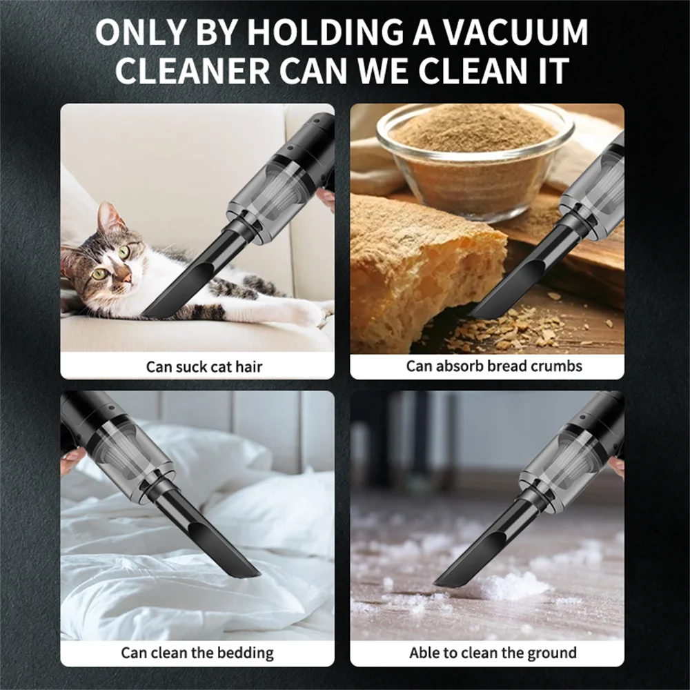 Portable Small Vacuum Cleaner For Multi Purpose Vehicles Small Household Pump Handheld Car Vacuum Cleaner