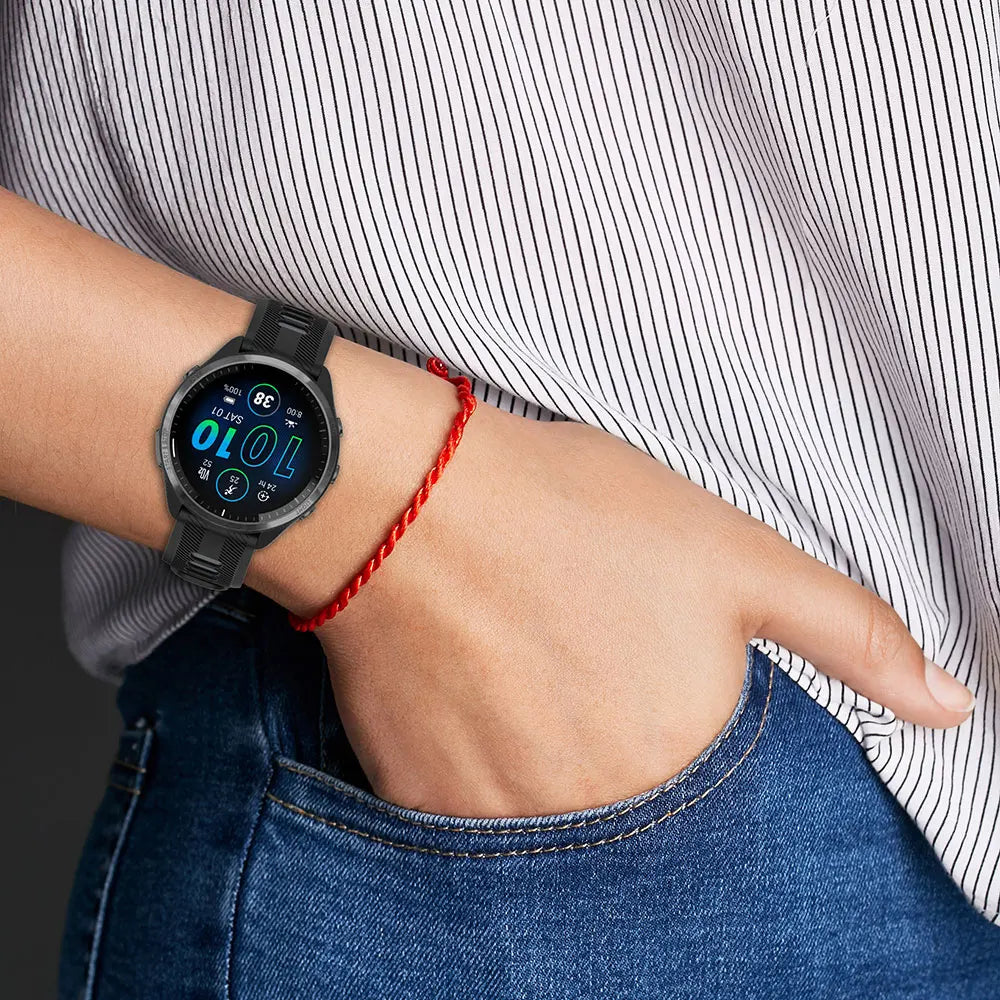 22mm Silicone Strap For Garmin Forerunner 965 Solar 945 935 745 Smart Watch Band Sport Wristband Bracelet For Fenix 5 6 7 Pro