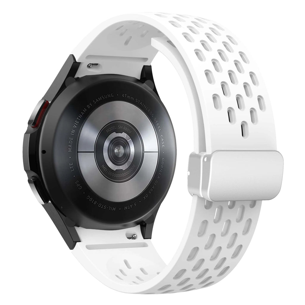 Silicone Strap for Samsung Galaxy Watch 7 6 5 4 40mm 44mm 5Pro 45mm Magnetic Buckle Band 6 Classic 43mm 47mm No Gaps Bracelet
