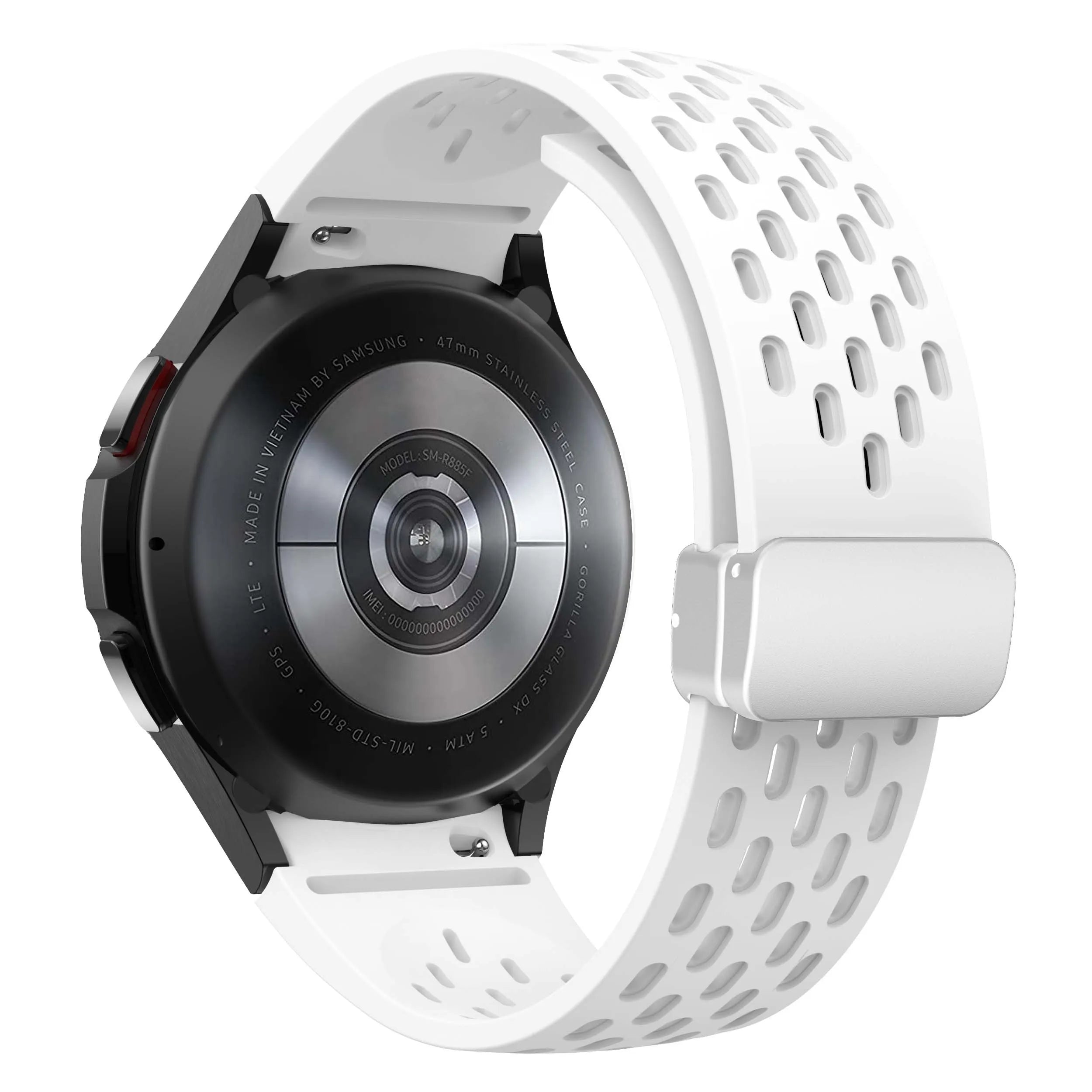 Silicone Strap for Samsung Galaxy Watch 7 6 5 4 40mm 44mm 5Pro 45mm Magnetic Buckle Band 6 Classic 43mm 47mm No Gaps Bracelet