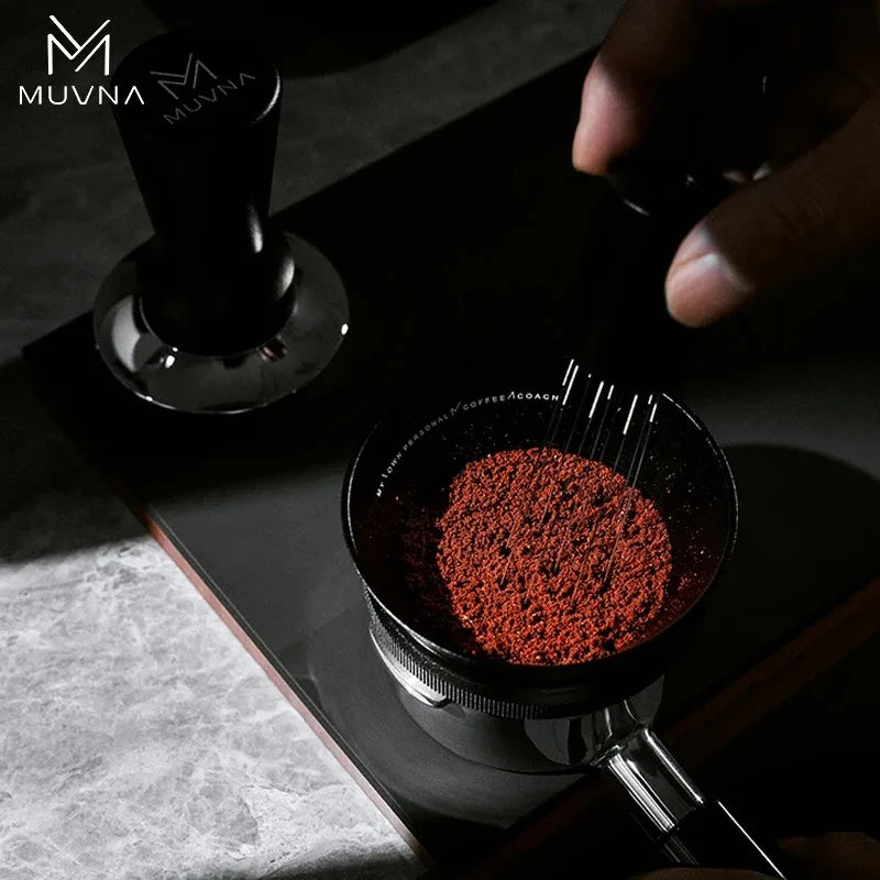 MUVNA Magnetic Dosing Ring Funnel 51/53/58mm, Espresso Ring Dosing Anti-Spill with Magnet Fit Portafilter Barista Accessories
