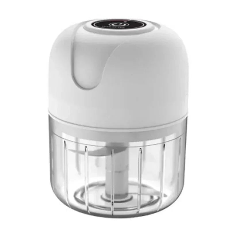 Electric Garlic Grinder USB Rechargeable 250ml Portable Multifunctional Meat Grinder Chopper
