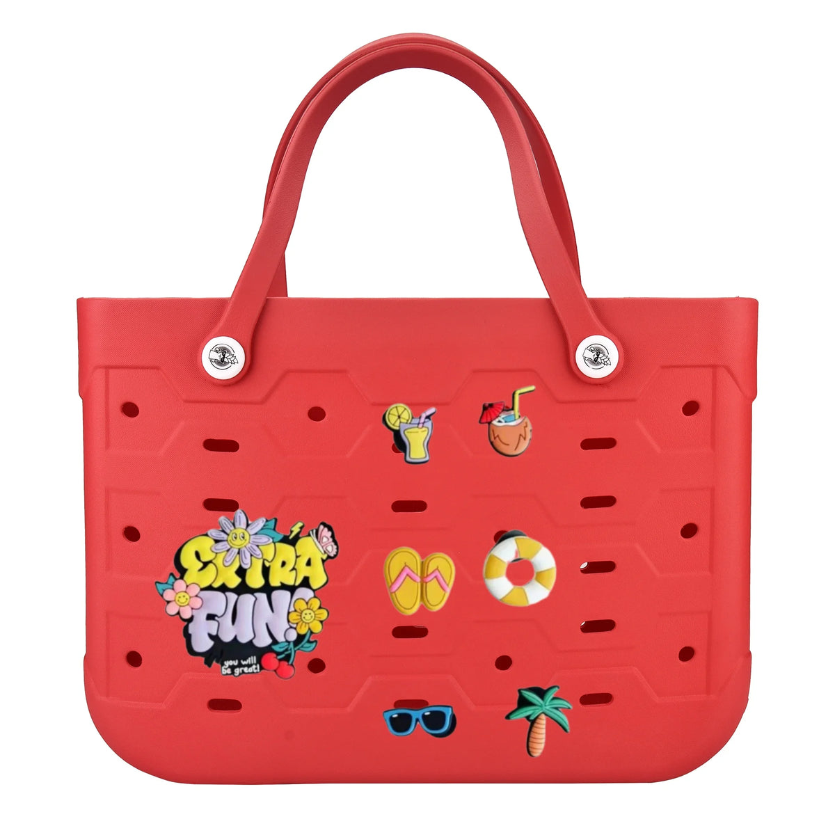 EVA Large Tote Bag Beach Storage 2 in 1 Waterproof Lightweight Travel Handbag for Women