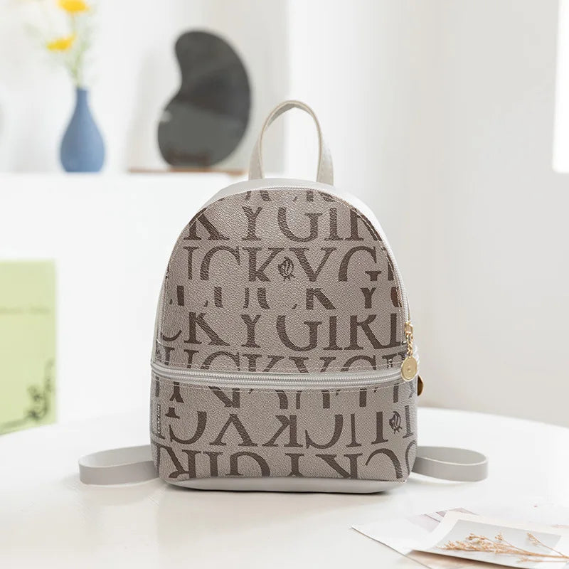 Mini Backpack Fashion Retro Crossbody Bag Small Cute Purse Leather PU Little Backpack for Women Trip Travel Outting Bag