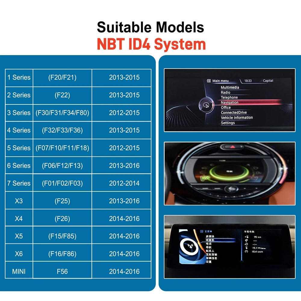 ANYFAR Wireless CarPlay Android Auto For BMW NBT CIC System 1 2 3 4 5 7 Series X1 X3 X4 X5 F20 F21 F30 F31 F10 F48 F25 E84