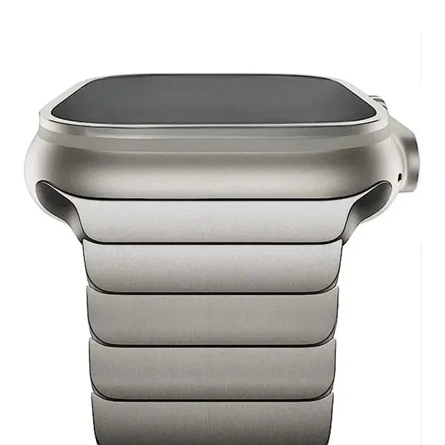 Luxury Stainless Steel Strap For Apple Watch Series 10 9 46mm 45mm 41mm 42 44 40mm Link Bracelet Iwatch Ultra 2 49mm Metal Band