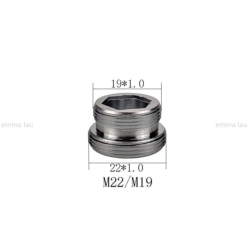 16 17 18 20 21 22 23 24 25 30mm Turn 22 Faucet Aerator Adapter Water Purifier Fittings Brass Kitchen Faucet Plumbing Accessories