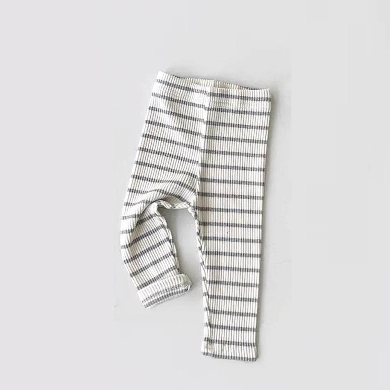 Baby Simple Solid Leggings Girls All-match Striped Skinny Pants Kids Cotton Elasticity Slim Pants Newborn Boy Stretch Trousers