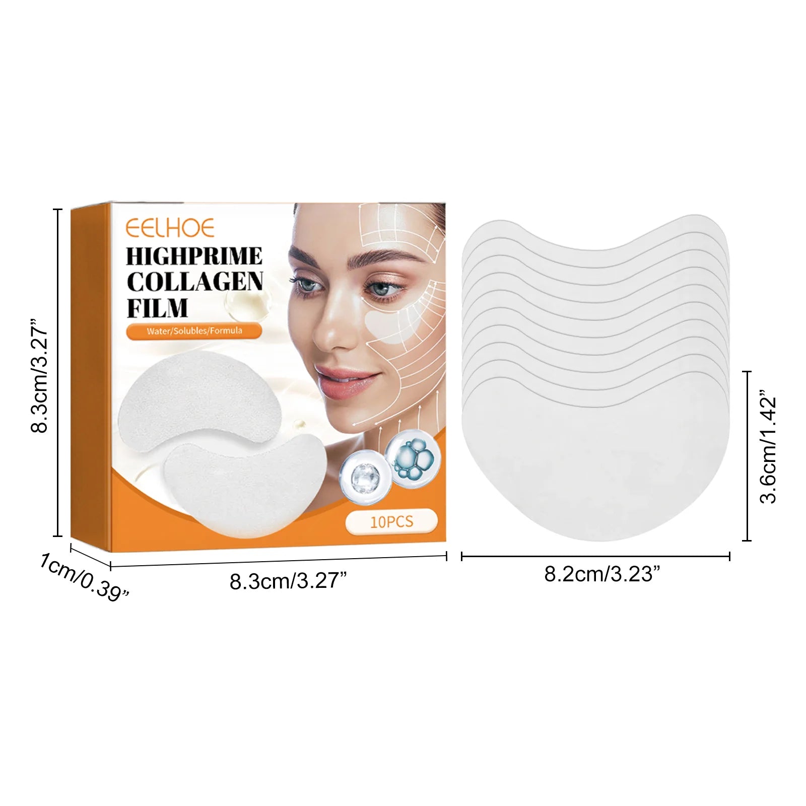 10Pcs Collagen Eye Mask Remove Dark Circles Eyes Bags Anti Wrinkles Lifting Firming Skin Moisturizing Eyes Care Patches skincare