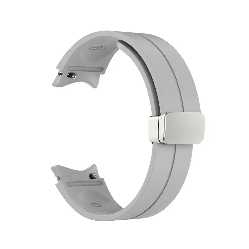 Original Silicone Band for Samsung Watch 7 6 5 4 Classic Strap 47mm 43mm 44mm 40mm Magnetic Buckle For Galaxy Watch 5 Pro 45mm