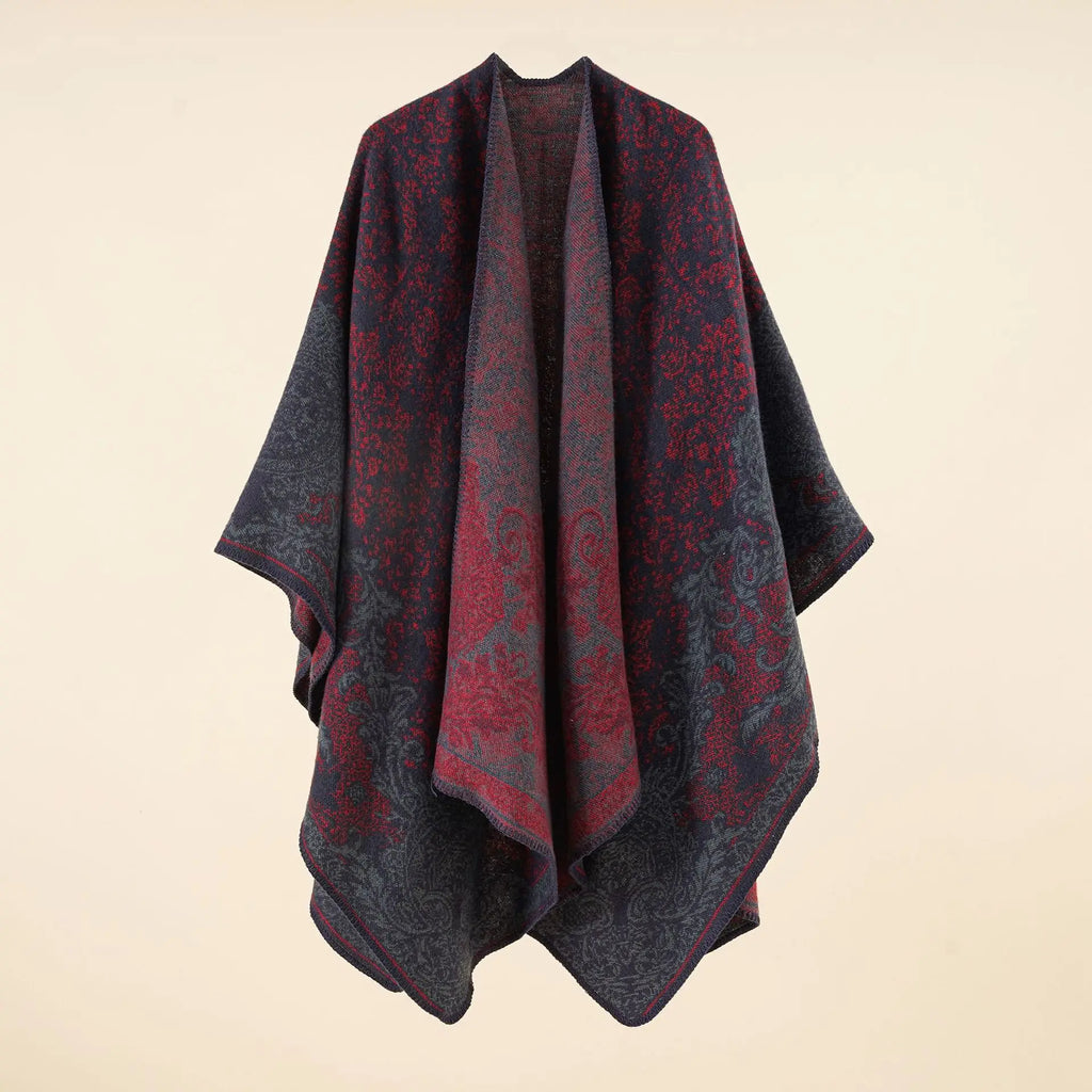 Cashmere Winter Warm Ponchos And Capes For Women Foulard Femme Shawls and Wraps Floral Pashmina Female Bufanda Mujer