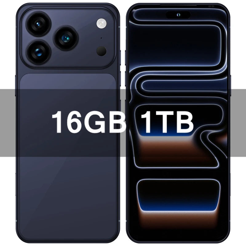 2026 HOT i17 ProMax NEW intelligent 5G standby original dual card dual battery 14 system global Android version 8000mAh JJ6