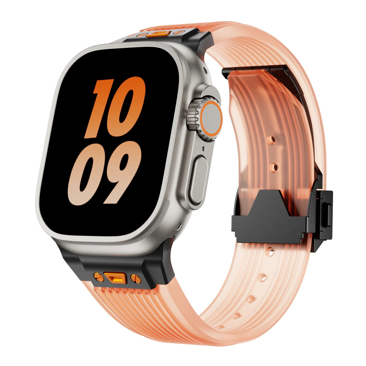 Silicone Sports Strap for Apple Watch Ultra 2/1 49mm Series 9 8 7 45mm 44mm Rubber Band for IWatch 6 5 4 3 Se 44mm 42mm Bracelet