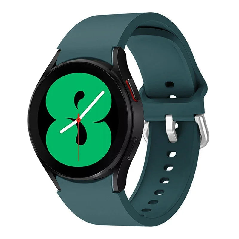 No Gap Silicone Strap For Samsung Galaxy Watch 6/4 Classic 47mm/43mm 5 Pro 45mm Bracelet Band For Galaxy Watch 7/6/5/4 40mm 42mm