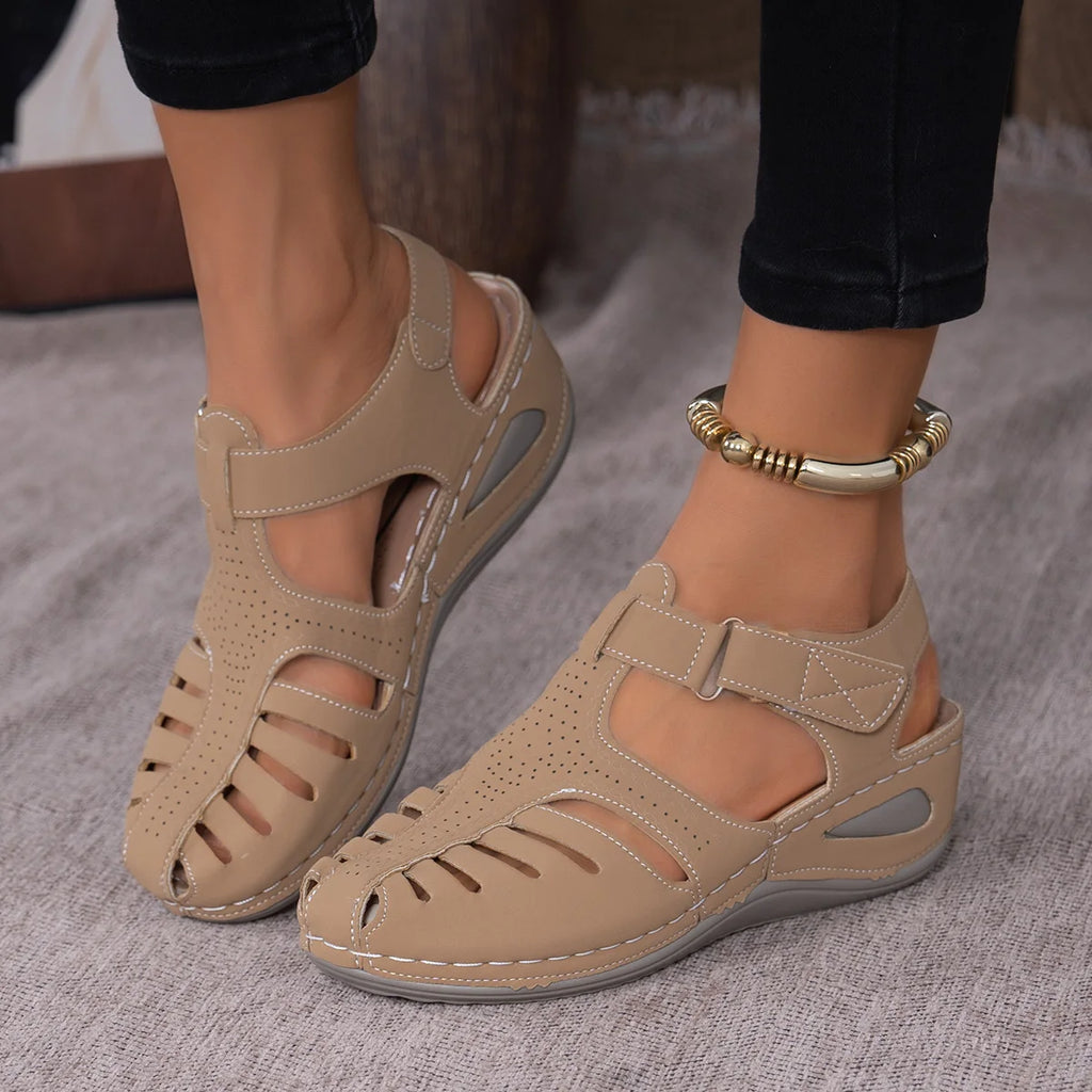 Clearance_2025 New Women's Peep-Toe Ankle Strap Sandals Summer Block Heel Fashion Shoes 11 Colors Available_Continuous update