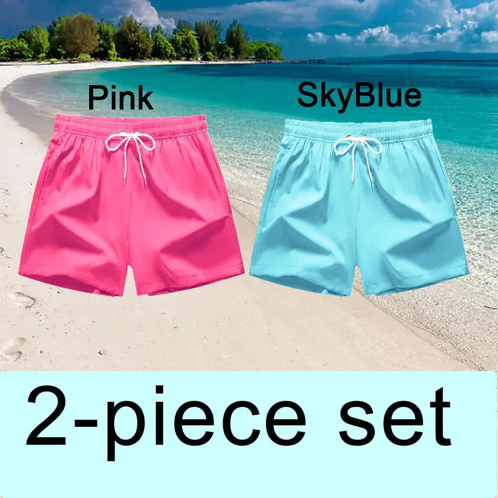 Swim Trunks Swim Shorts for Men Quick Dry Board Shorts Bathing Suit Breathable Drawstring With Pockets for Surfing Beach Summer