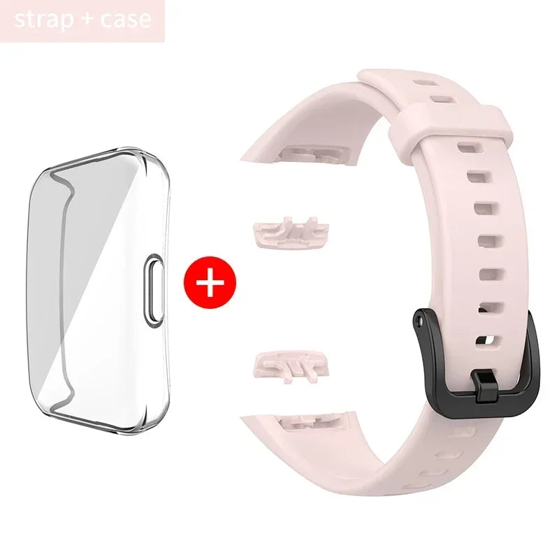 Silicone Strap For Huawei Band 6 /6 Pro Strap Smart Watch Adjustable Wristband Replacement Correa Bracelet Honor Band 6 Strap