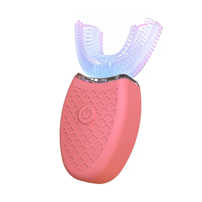 Sonic Automatic Electric Toothbrush For AdultUShaped 360 Degree Toothbrush USB RechargeableTeeth Cleaning & Whitening Brush