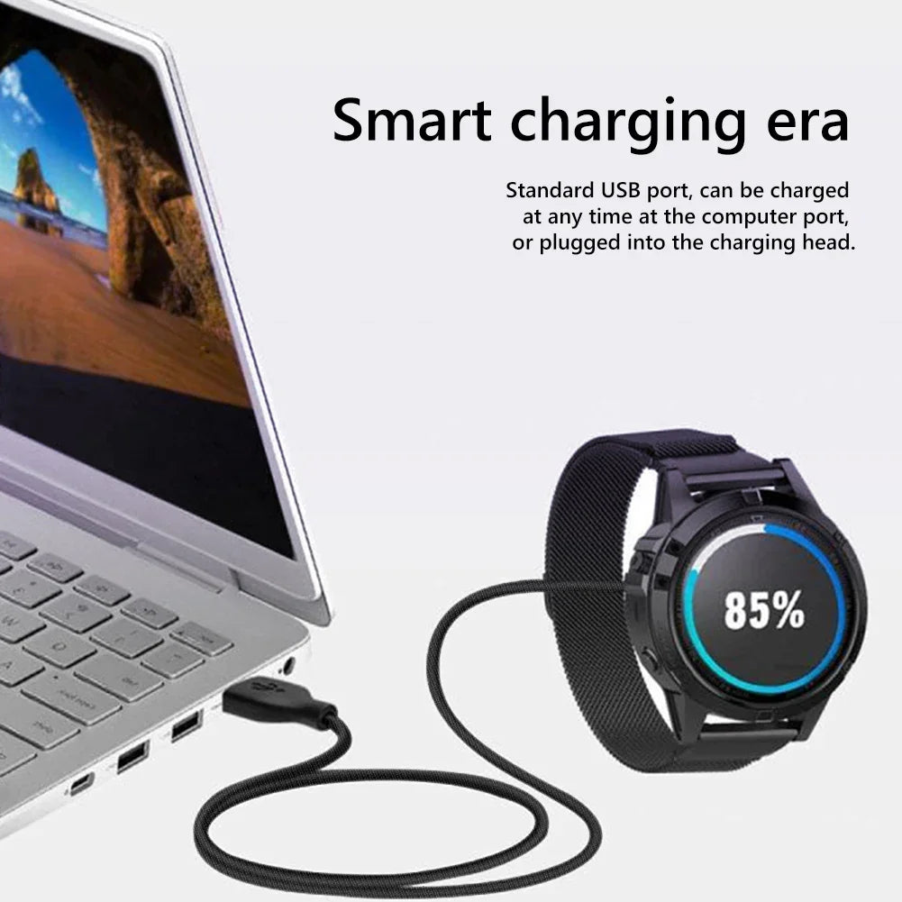 USB Charging Cable Data Cord Charger 1M For Garmin Fenix 7 7S 7X 6 6S 6X 5 5X 5S Vivoactive 3 Forerunner 945 935 245 Instinct 2