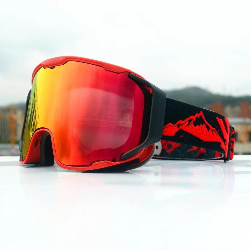 JSJM New Ski Goggles Men Women Double Layer Anti-Fog Big Ski Glasses Winter Outdoor Windproof Protection Ski Goggles Snowboard