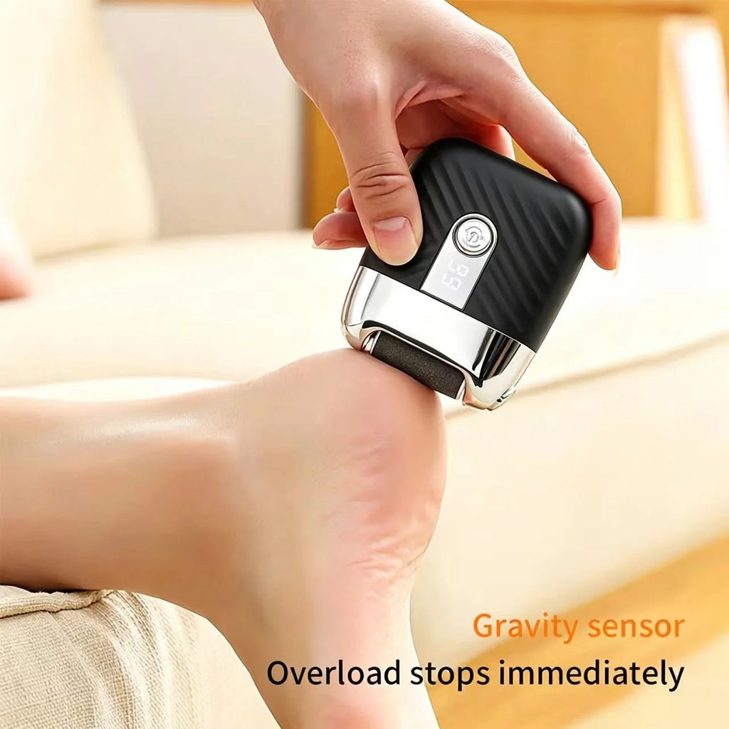 Electric Heel Callus Remover Rechargeable – Wireless Foot Scrubber for Dry Skin Removal, for Men & Women Use