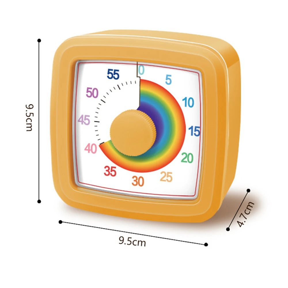 1PC Visual Timer Children's Self-discipline Tool Countdown 60-minute Student Learning Homework Time Stopwatch Management
