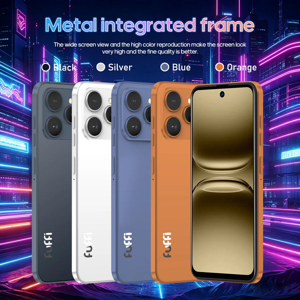FUFFI M17 Pro Smartphone Android 8G RAM 512GB ROM 6.56 Inch Cellphone 720x1612HD 24+48MP 5800mAh Battery 5G Network Mobile Phone
