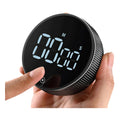 DINRGO Magnetic Kitchen Timer Digital Timer Manual Countdown Rotary Timer Mechanical Cooking Timer Cooking Shower Stopwatch