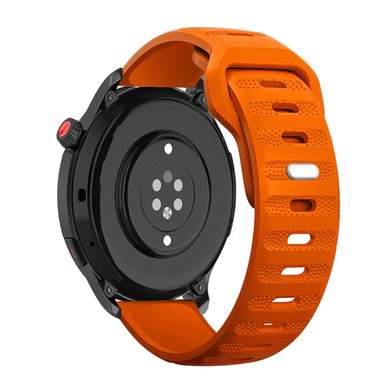 22mm 20mm Silicone Band For Huawei Watch 5/4/3/GT3-4-5-6 Pro 46mm Amazfit GTR 4/GTS 4 Breathable Belt Galaxy Watch 7/6/5/4 strap