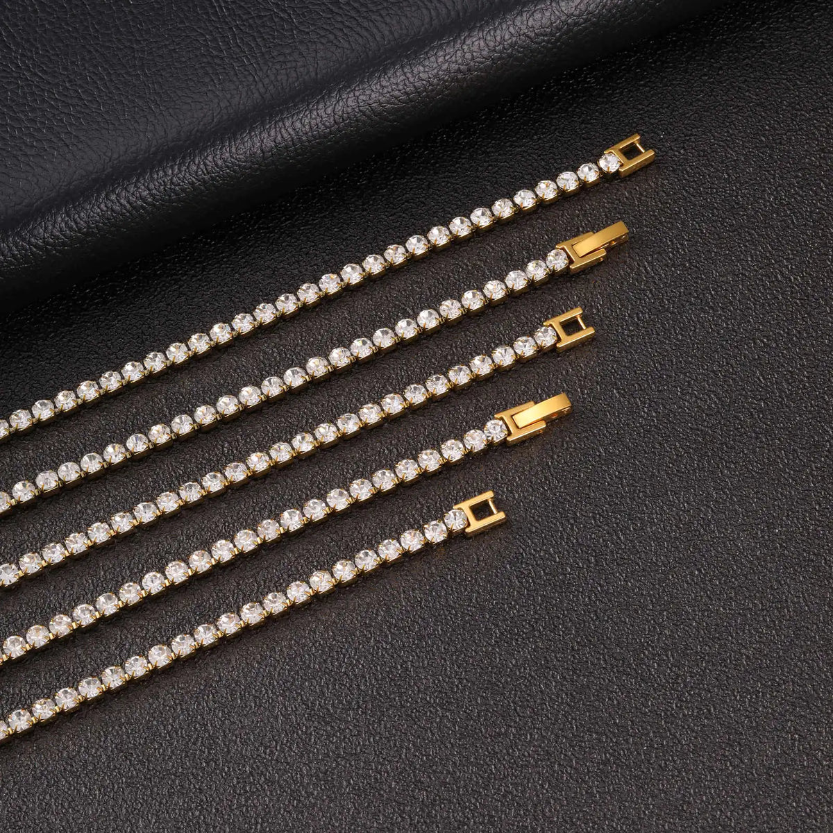 Hip Hop Tennis Chain Necklace for Men,4mm Stainless Steel Zircon Chokers,Luxury Rock Punk Jewelry Gift for Husband Dad Son