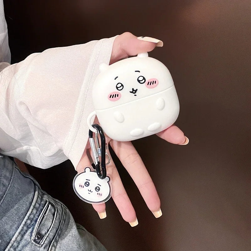 Cute Cartoon Anime Chiikawa Earphone Case For Airpods 5 1 2 3 4 Pro 2 3 Wireless Bluetooth Headset Protective Soft Slicone Cover