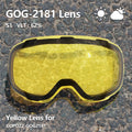 COPOZZ Magnetic Lenses for Ski Goggles GOG-2181 Lens Anti-fog UV400 Spherical Snow Ski Glasses Snowboard Goggles(Lens Only)