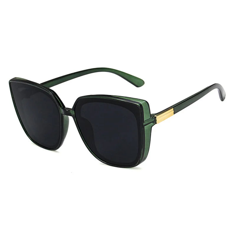Square-framed Big Face European And American Trend Sunglasses Female Retro New Net Red With The Same Glasses Sunglasses 1180
