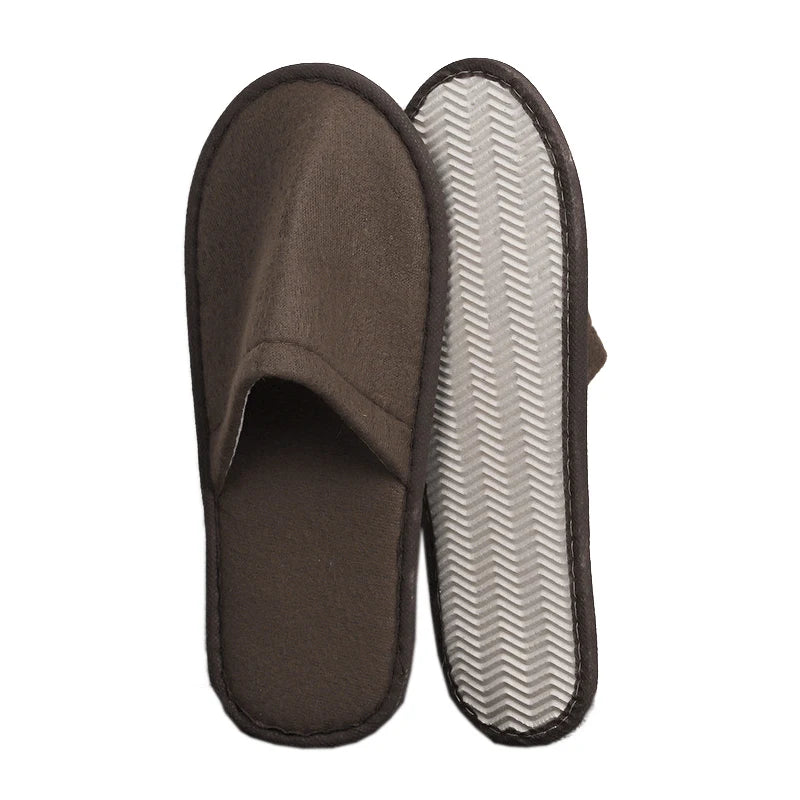Women Men Plush Home Slippers soft Fluffy Slipper Couples Indoor Floor Shoes Anti-Slip Hotel Slipper Bedroom Silent Slides