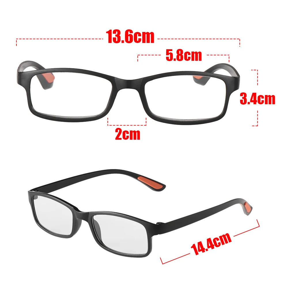Unisex Eye wear Ultra Light Vision Care Eyeglasses +1.00~+4.0 Diopter Reading Glasses