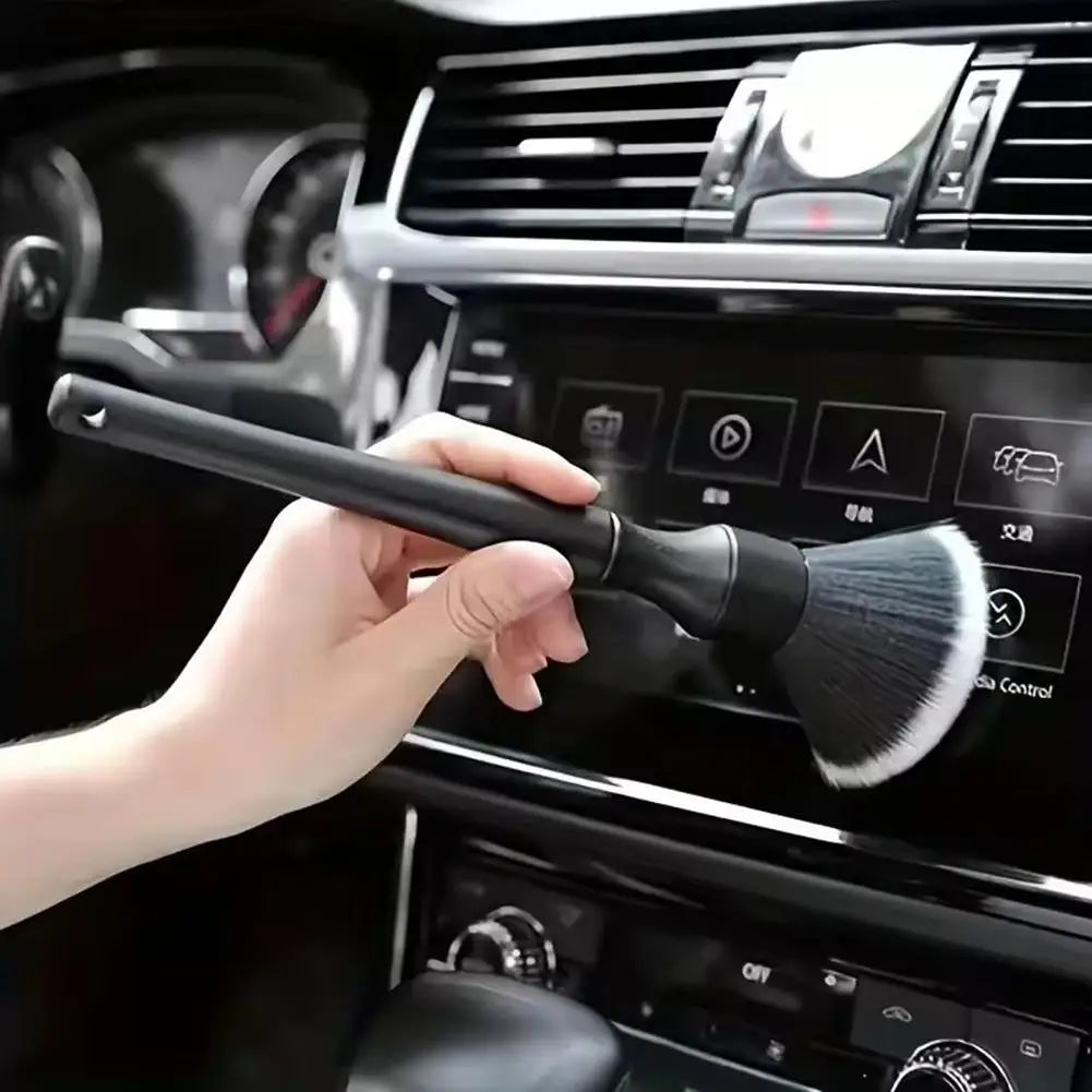 Car Detailing Brush Set Soft Fiber Interior Cleaning Kit Electrostatic Dust Removal Tools Car Wash Accessories Detailing Brushes
