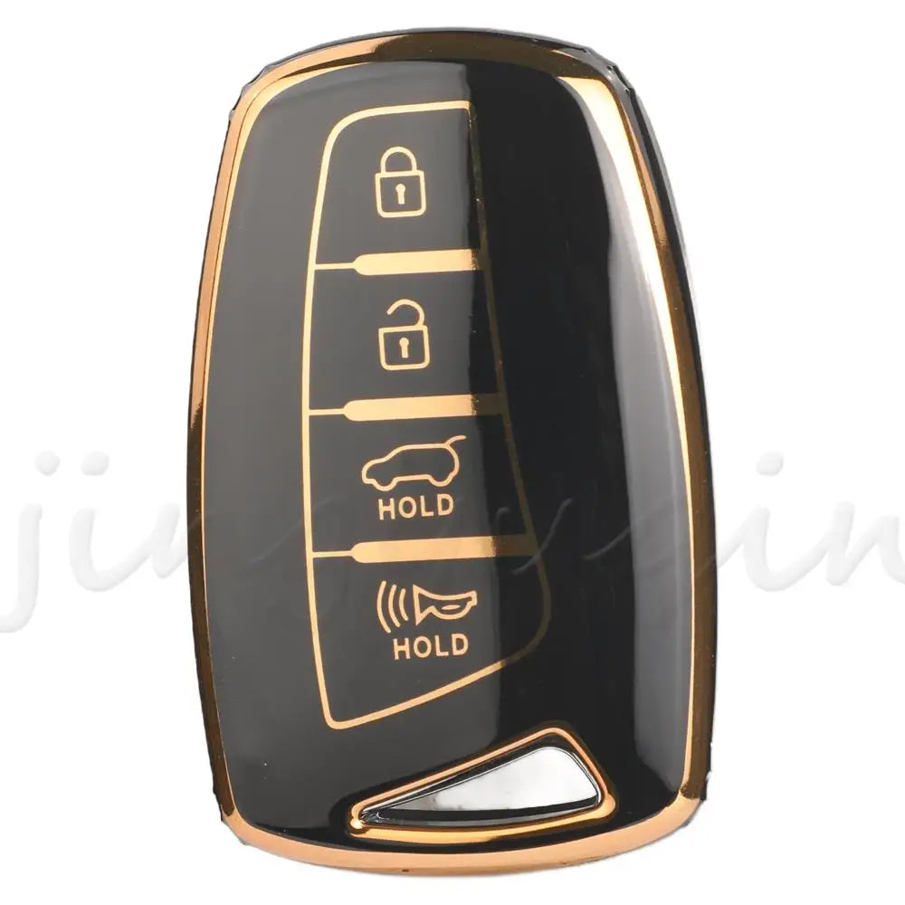 JYQ TPU Auto Key Shell Case Cover For Hyundai Grandeur HG Sedan Genesis G80 Santa Fe 3DM Grand SantaFe 2018 IX45 EQUUS Azera