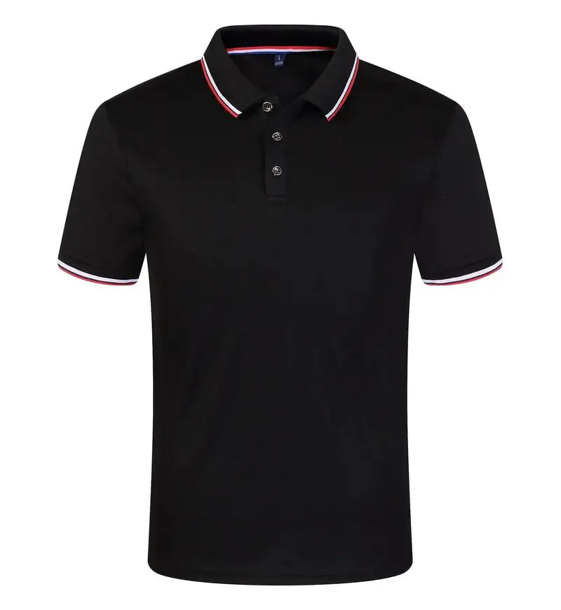 Cross Border Short Sleeved Polo From Europe Popular Summer Casual Lapel Large Size High-Quality Business Office Uniforms