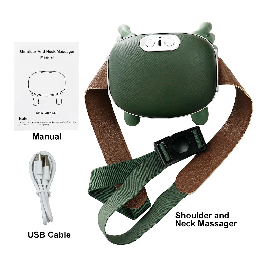 Upgraded Bionic Electric Shoulder and Neck Massager N7 with 3 Modes Massaging Relaxation Shoulder Cloak Waist & Muscle Relief