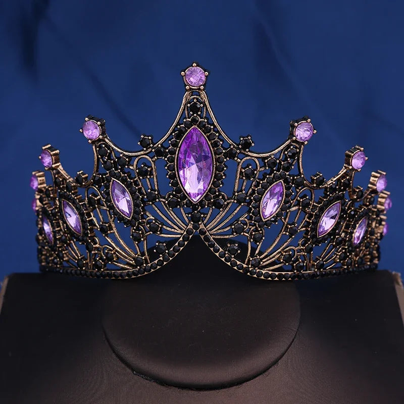 Bridal Crown Baroque Vintage Princess Queen Headwear Crystal Tiara For Women Wedding Crown Hair Dress Accessories Jewelry
