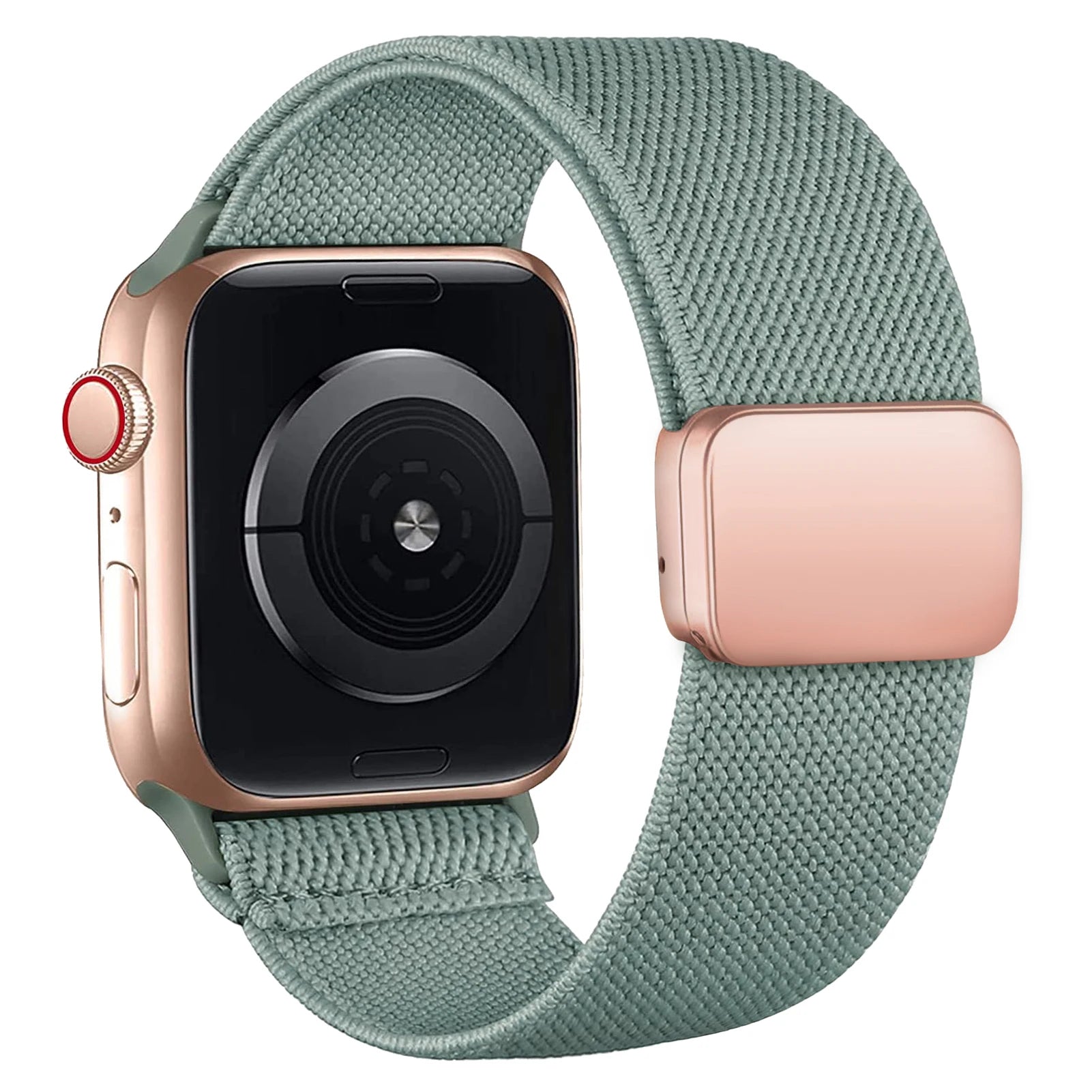 Magnetic Loop For Apple Watch Band 40mm 44mm 45mm 49mm 41mm 38mm Nylon sport bracelet iwatch ultra 3 2 Series 11 10 9 8 se strap